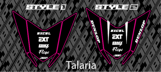 Short Talaria Ebike Rear Fender Decal