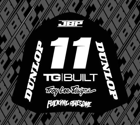 Surron lbx rear mudguard fender decal