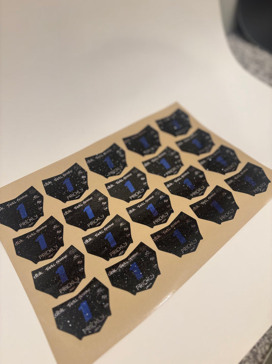 Mini Plate Decals Motocuts Style
