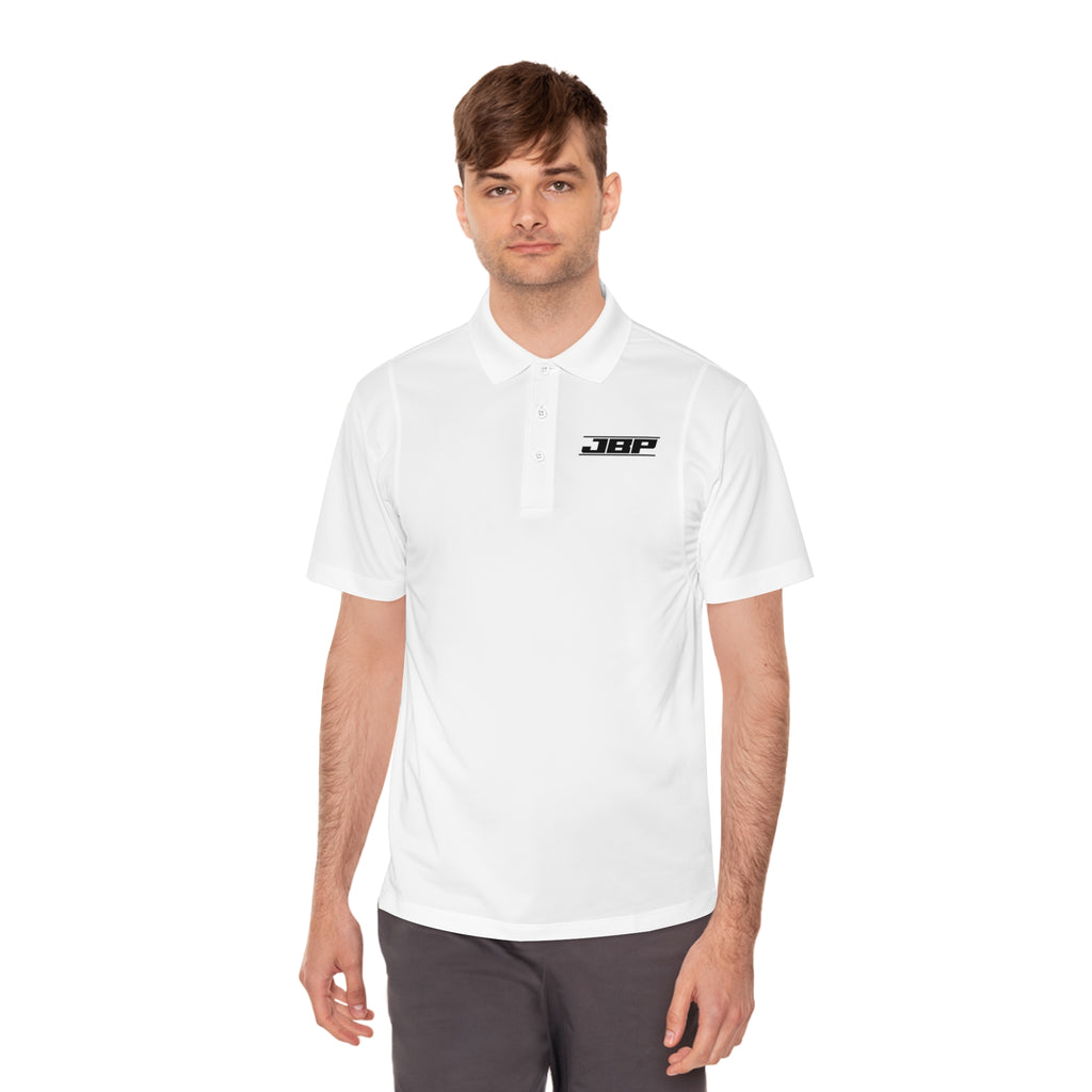 Men's Sport Polo Shirt — Minimal 'JBP' Logo Performance Golf Polo
