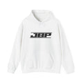 JBP Logo Hoodie — Retro Racing Globe Graphic Hooded Sweatshirt