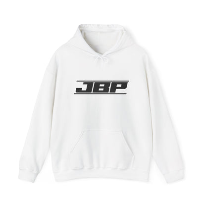 JBP Logo Hoodie — Retro Racing Globe Graphic Hooded Sweatshirt
