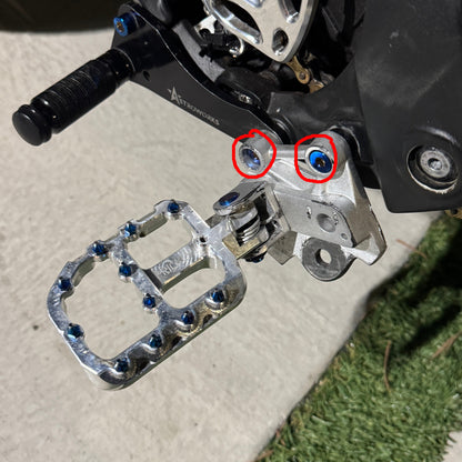 Titanium Peg Mount/Bracket Bolts (All Emoto)