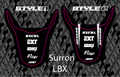 Surron LBX Rear Fender Decal (Design Yourself)
