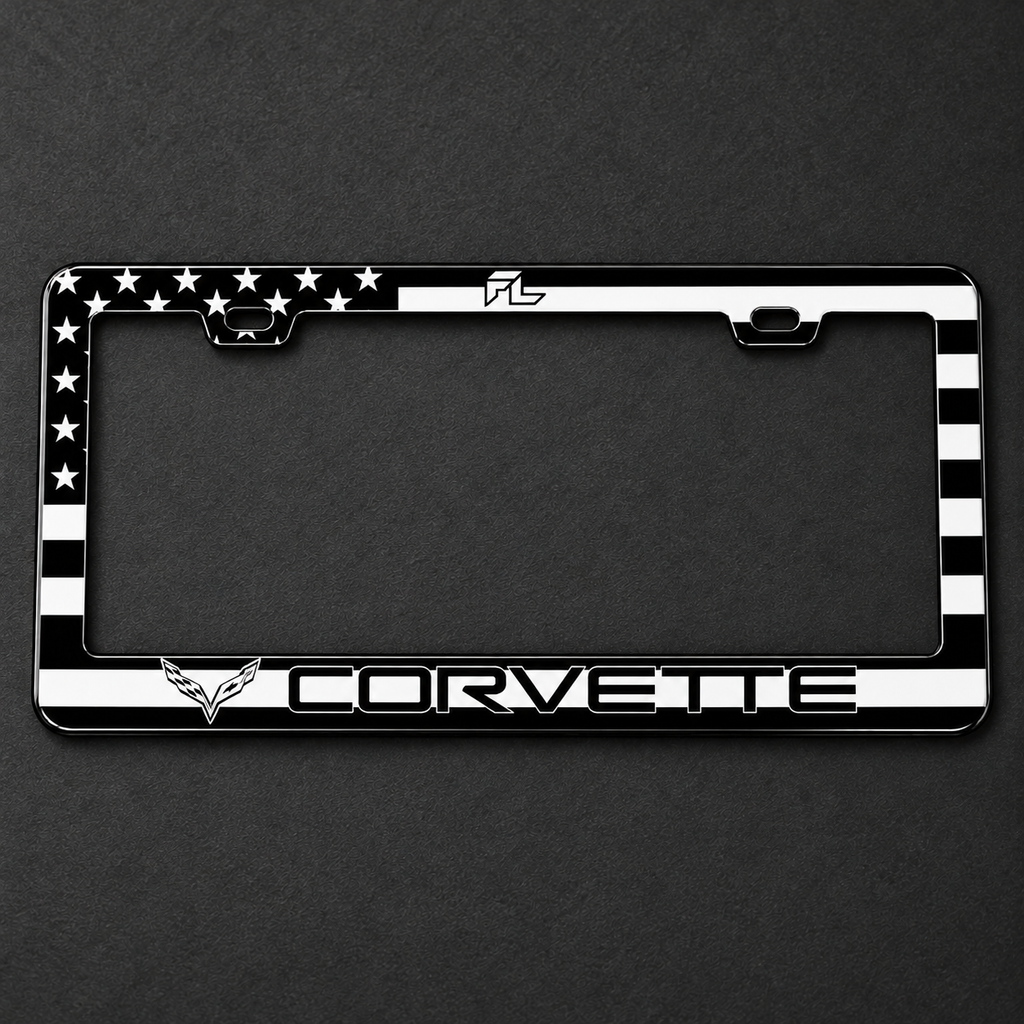 Patriotic Corvette Frame
