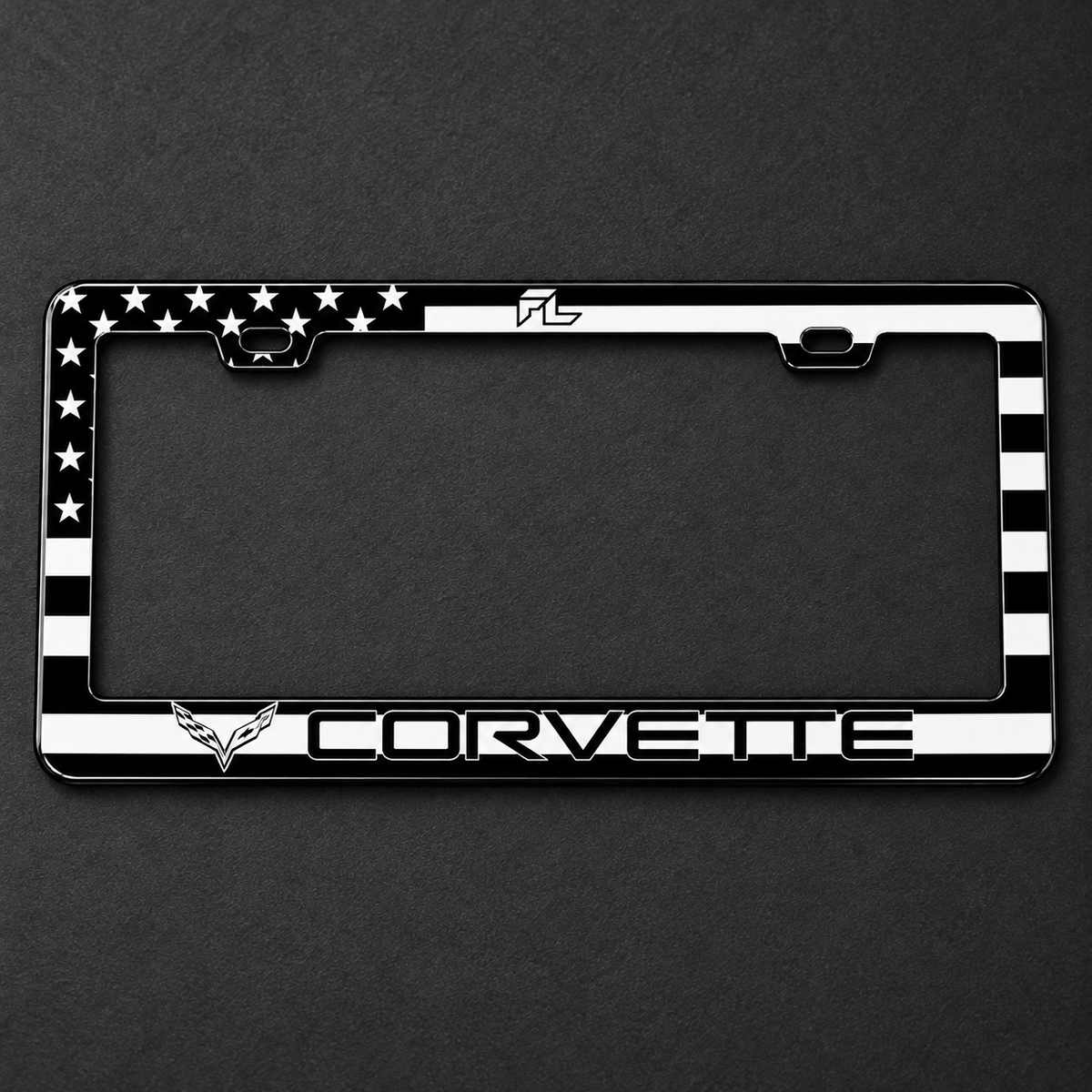 Patriotic Corvette Frame