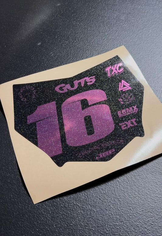 OG Customizable Motocuts Plate Decal
