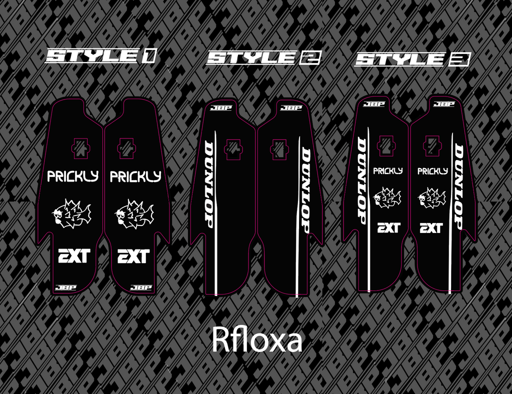 Rfloxa Fork Guard Decals (Design Yourself)