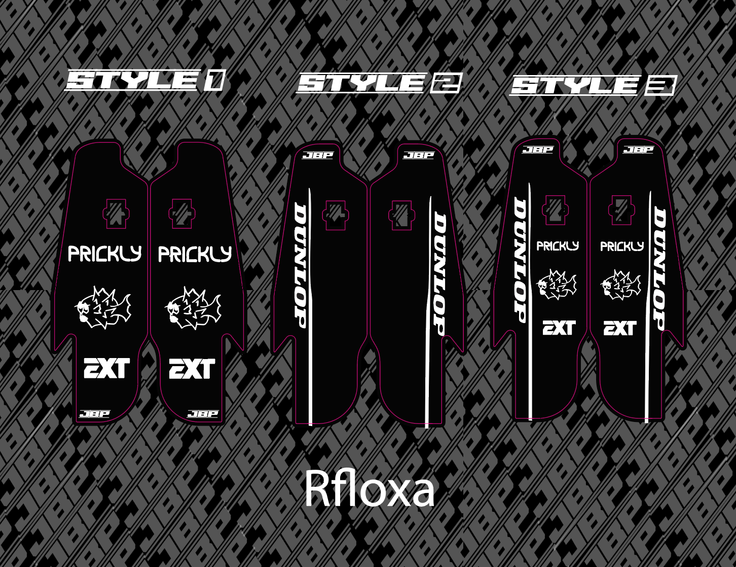 Rfloxa Fork Guard Decals (Design Yourself)