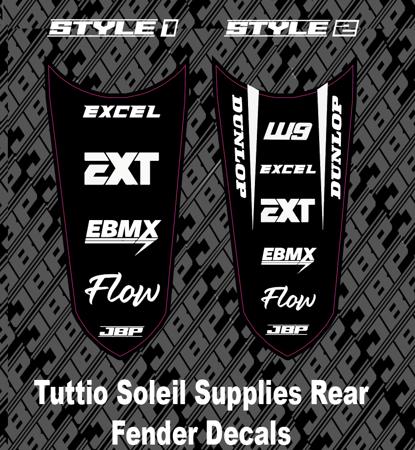 Soleil Supplies Rear Fender Decal for Tuttio