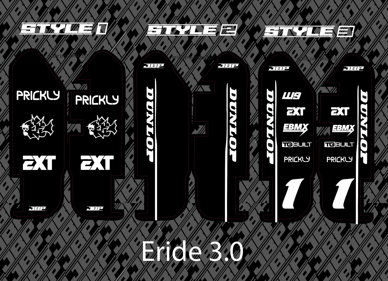 Eride 3.0 Fork Guard Decals