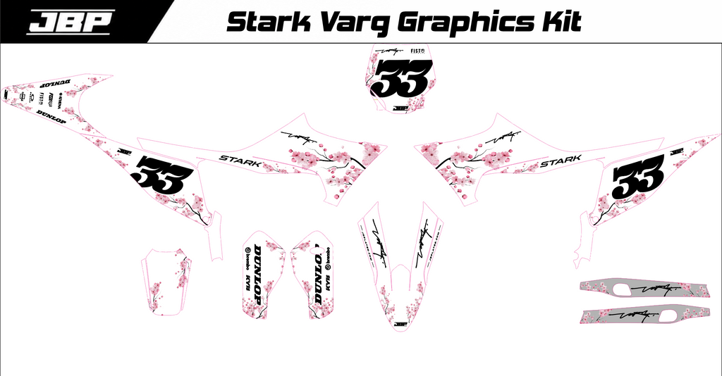 Stark Varg Cherry Blossom Graphics Kit