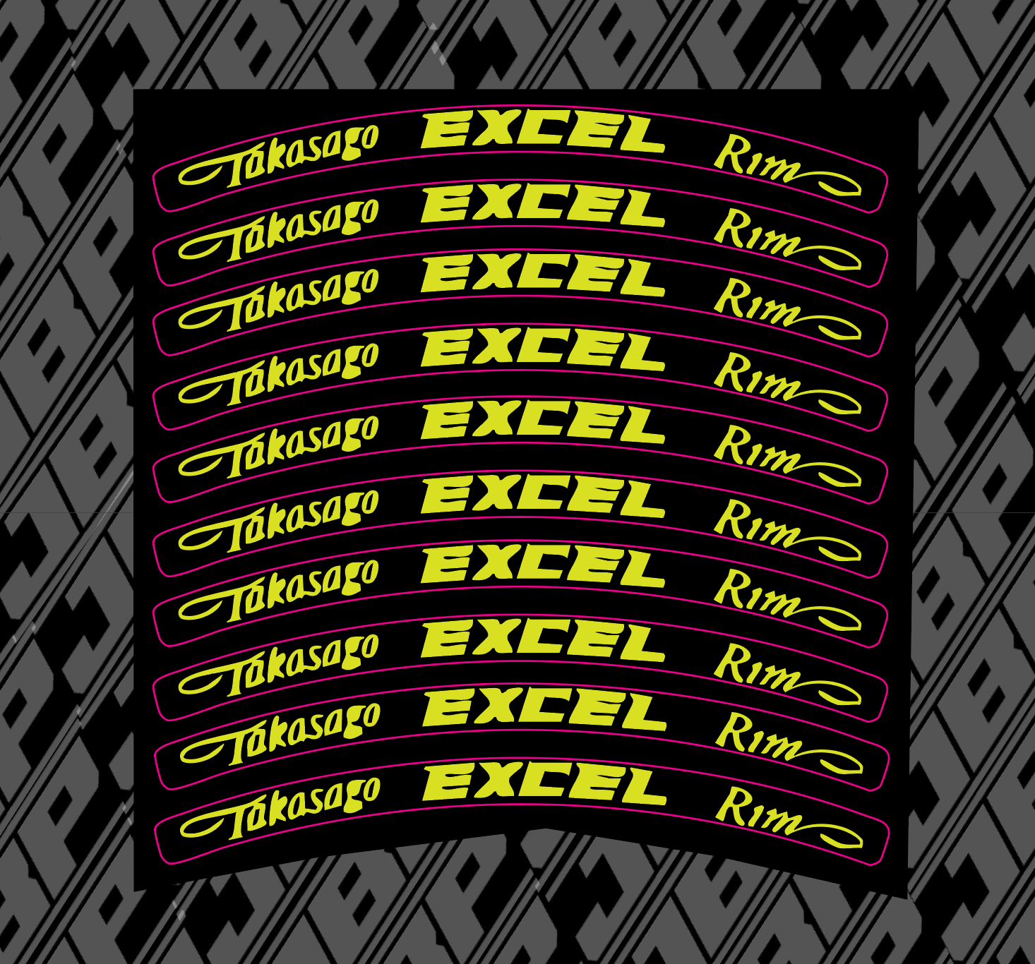 Excel Yellow Sticker Excel Wheel Stickers – JBP