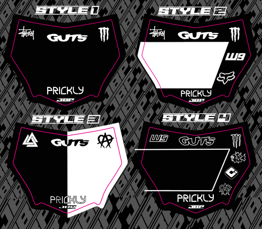 Motocuts Plate Decal