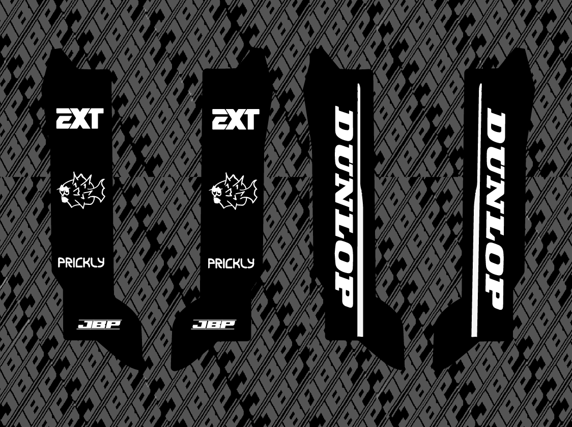 Eride Ebike Fork Guard Decals (Design Yourself)
