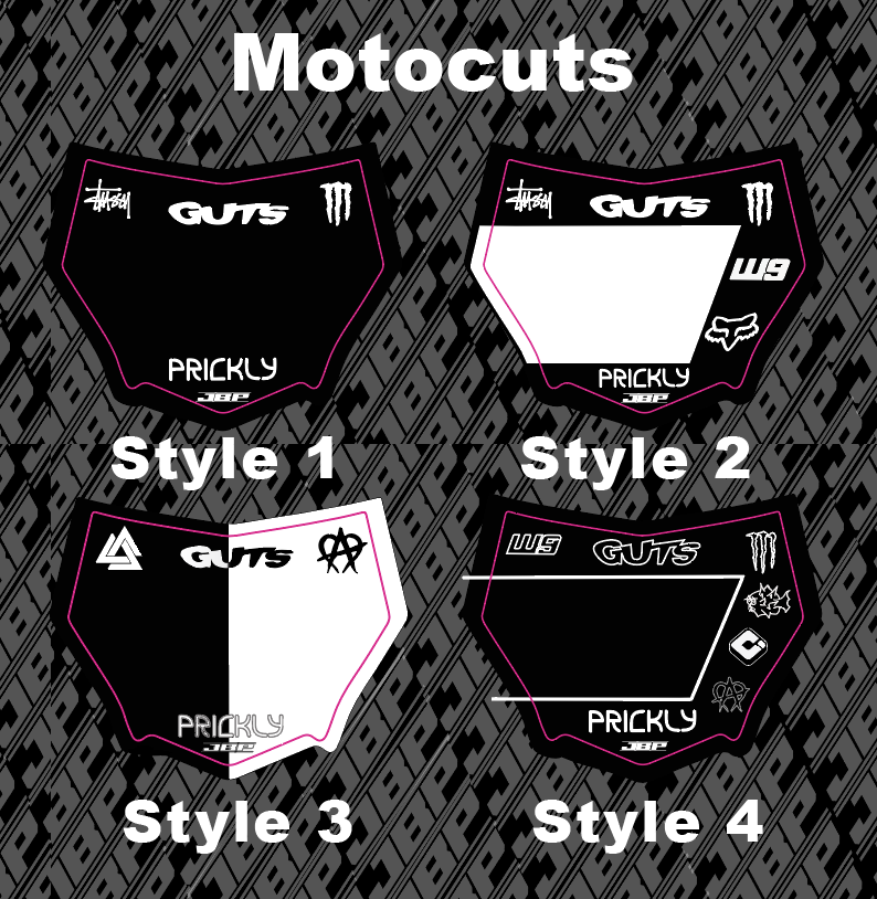 OG Customizable Motocuts Plate Decal