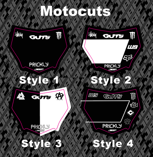 OG Customizable Motocuts Plate Decal