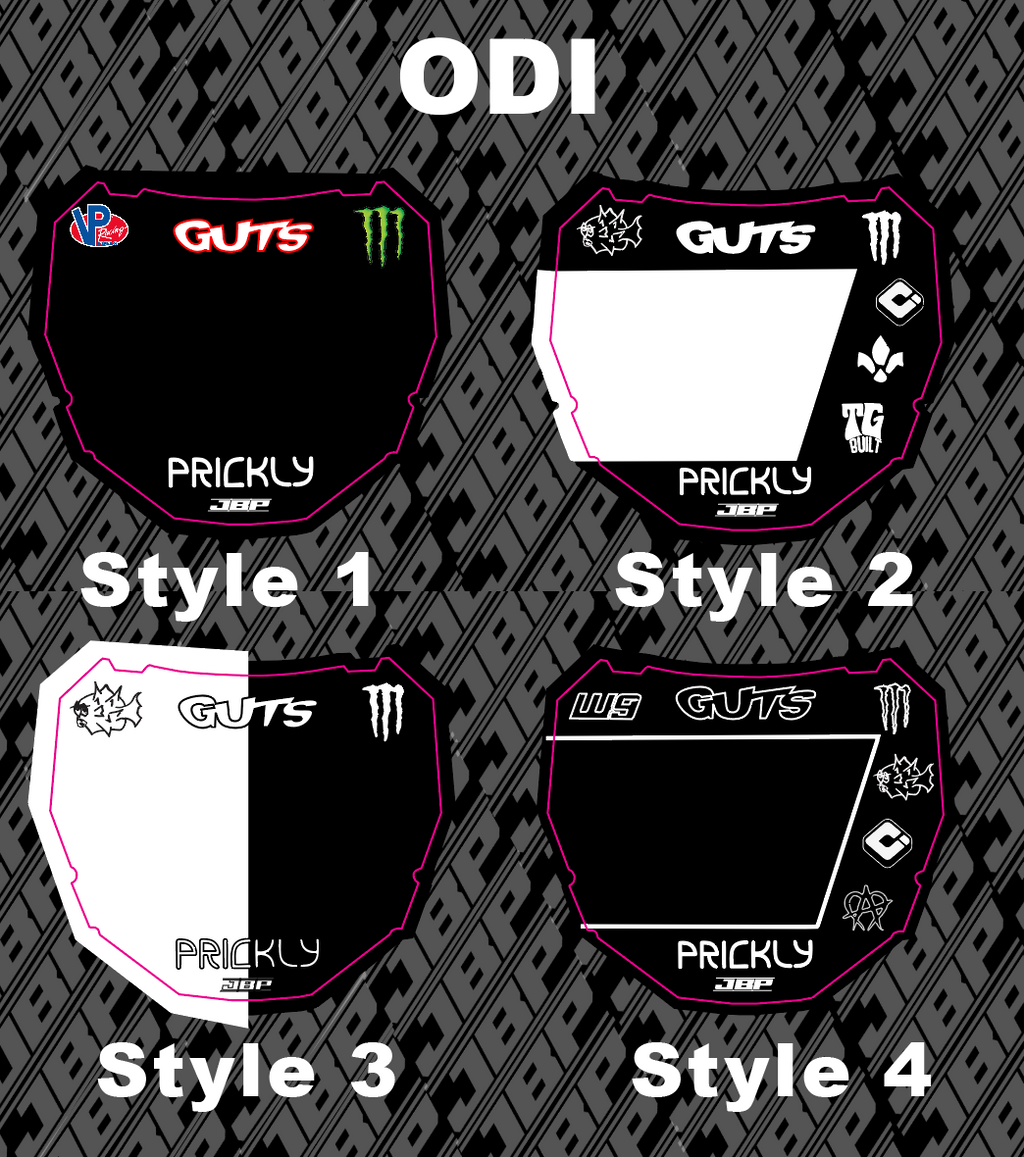 OG Customizable Odi Plate Decal