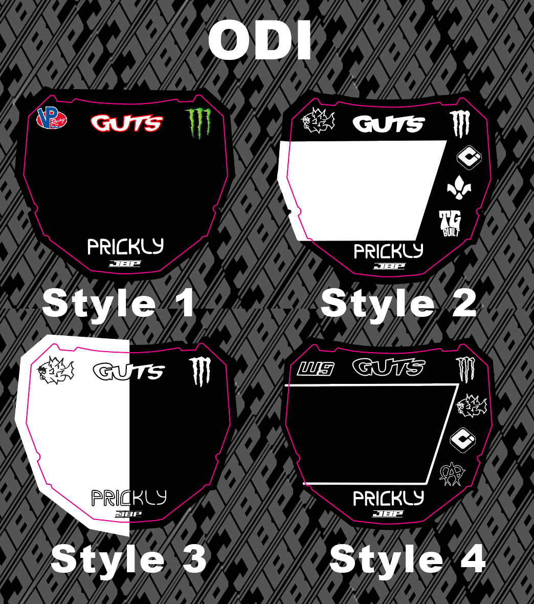 OG Customizable Odi Plate Decal