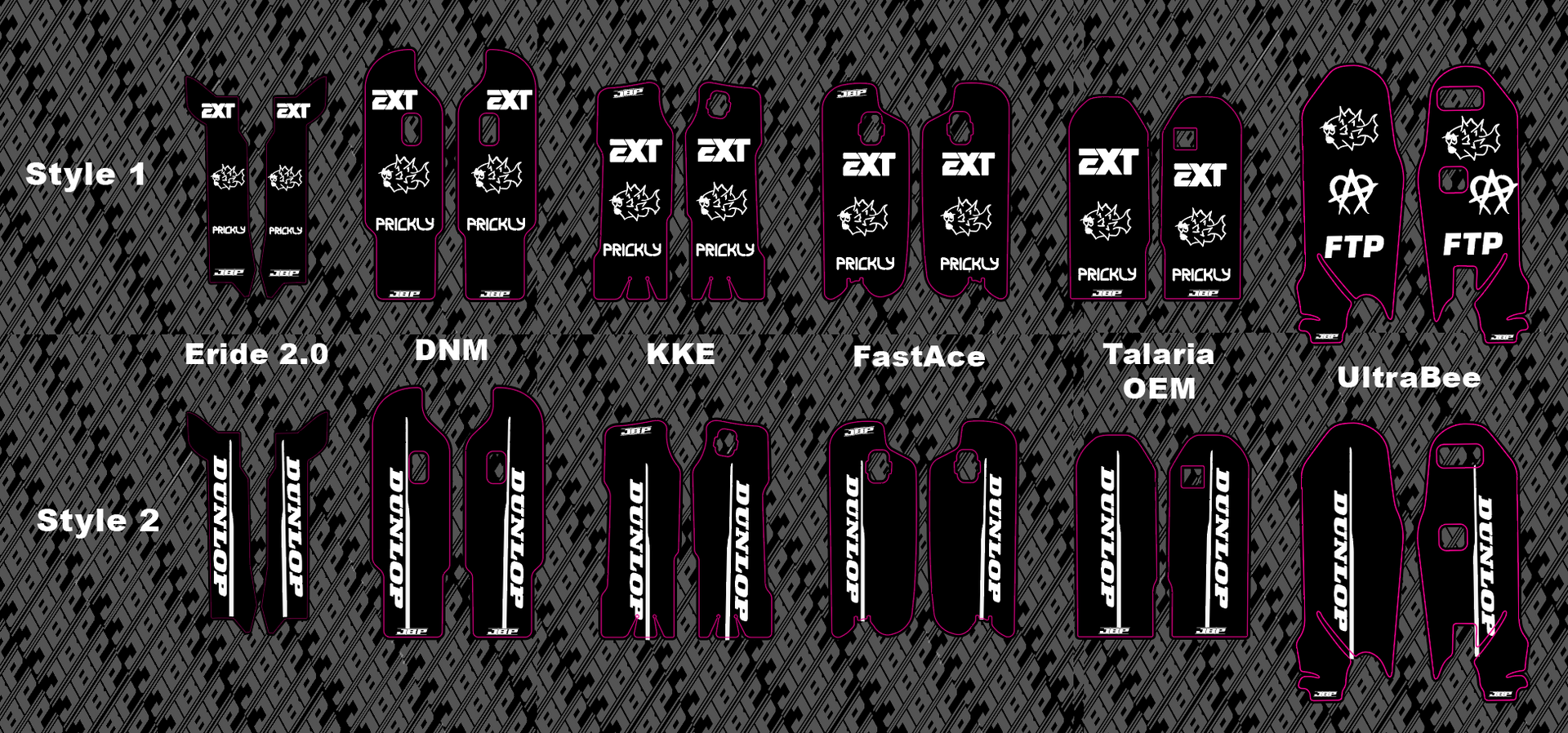 2枚セット R.O.M.E.-N-Tha Darkcide/Slippin'n Fork Guard Decals – JBP