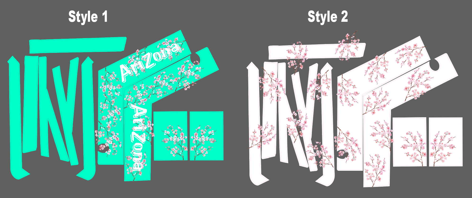 Tuttio Cherry Blossom Graphics Kit