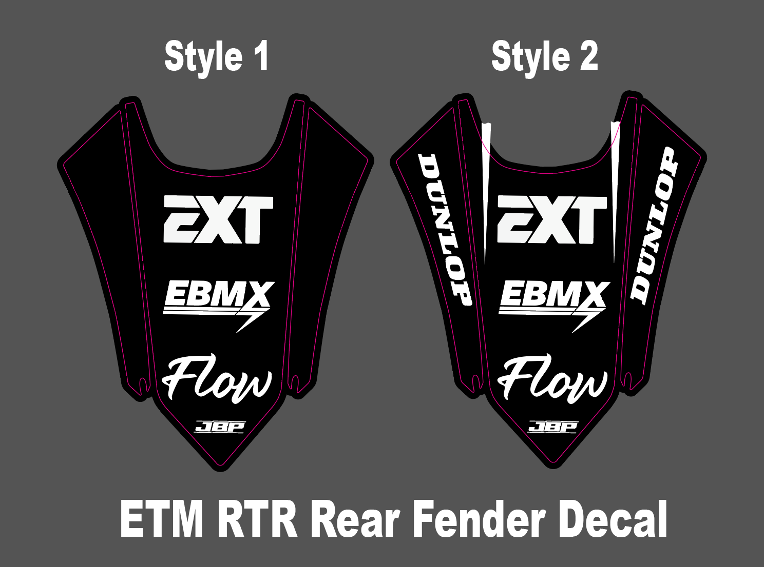 Etm RTR Rear Fender Decal
