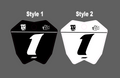 ETM RTR Race Front Plate Decal
