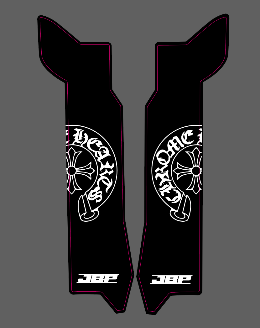 Eride Pro 2.0 Chrome Hearts Fork Guard Decals