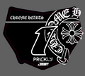 Motocuts Chrome Hearts Front Plate Decal