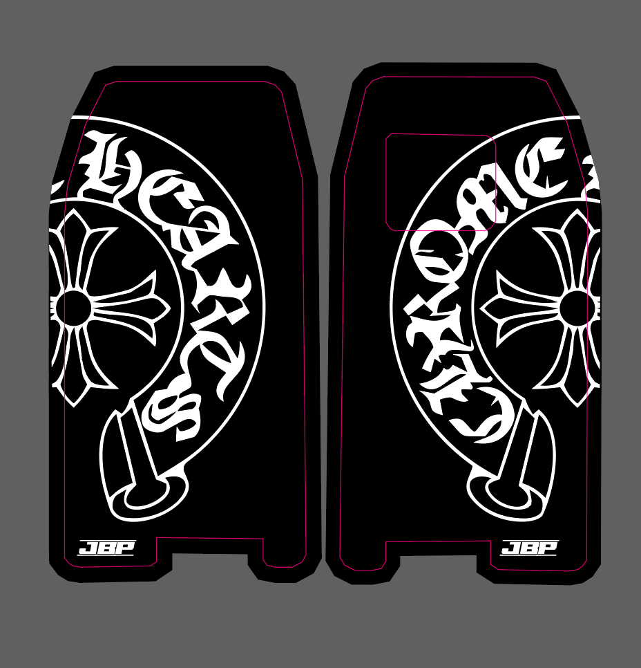 Ebox Chrome Hearts Fork Guard Decals
