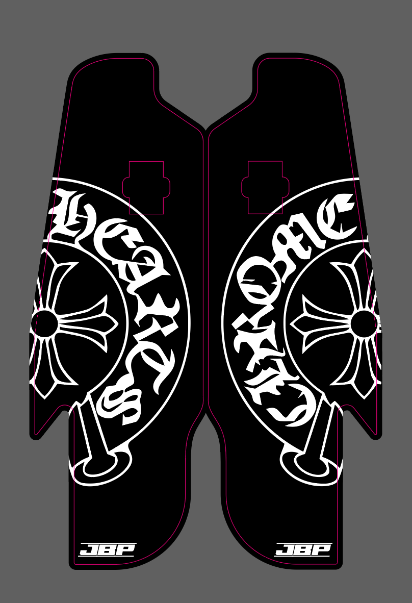 Rfloxa Chrome Hearts Fork Guard Decals