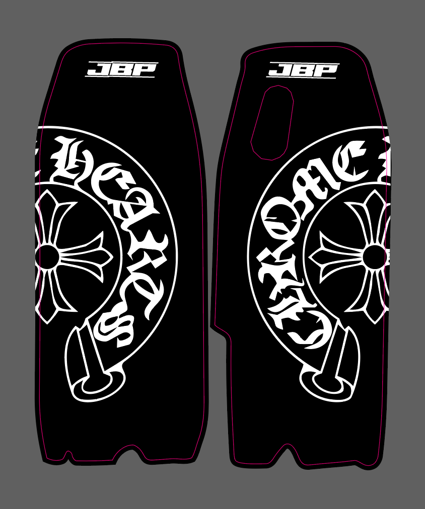Tuttio Chrome Hearts Fork Guard Decals