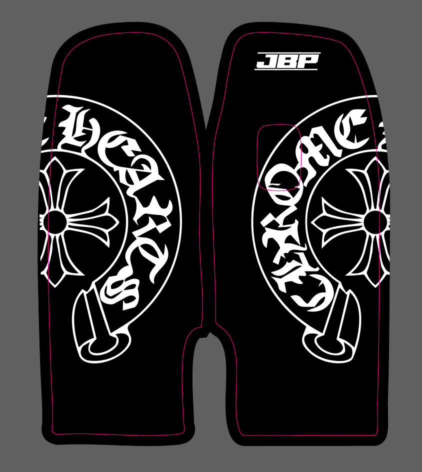 Yozma Chrome Hearts Fork Guard Decals