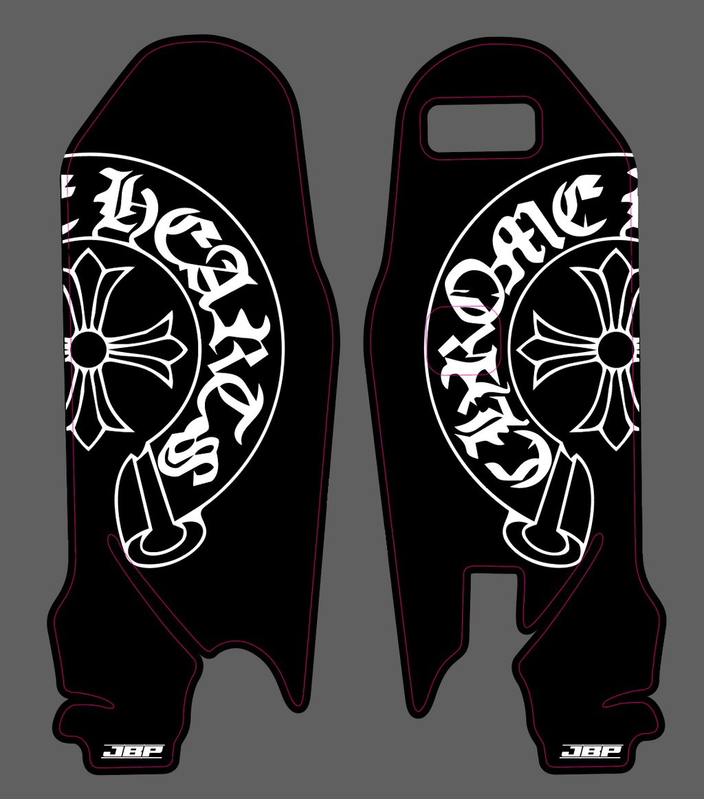 UltraBee Chrome Hearts Fork Guard Decals