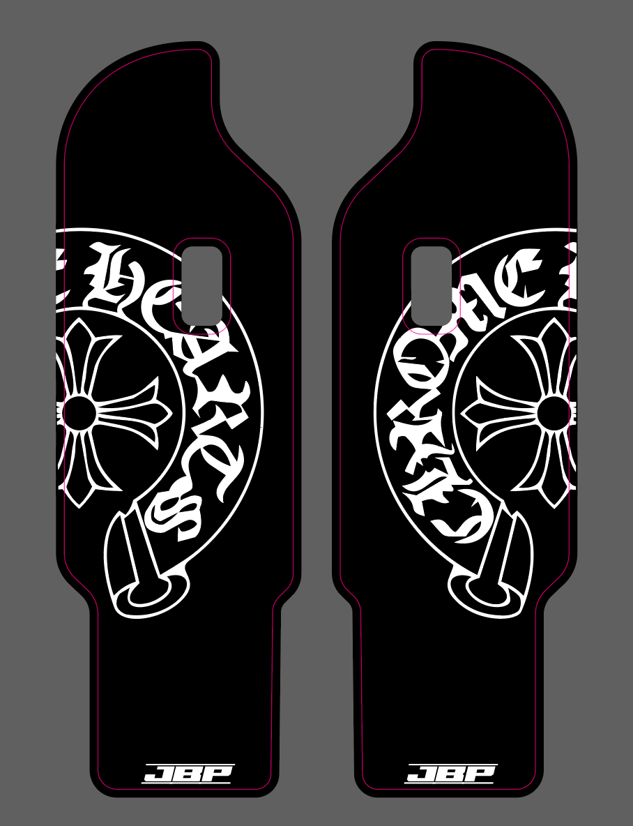 DNM Chrome Hearts Fork Guard Decals