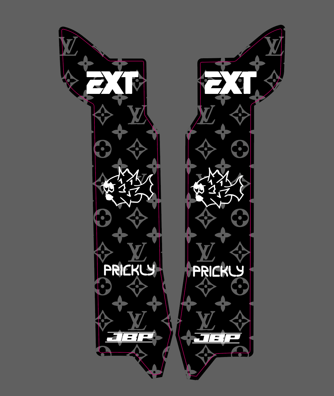 Eride 2.0 LV Fork Guard Decals