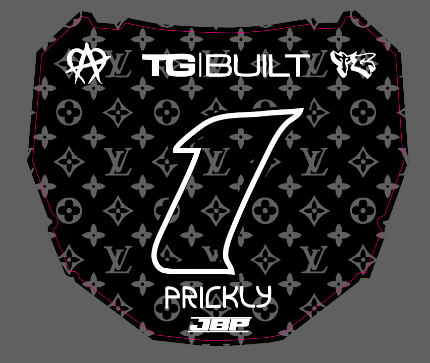 ODI LV Front Plate Decal