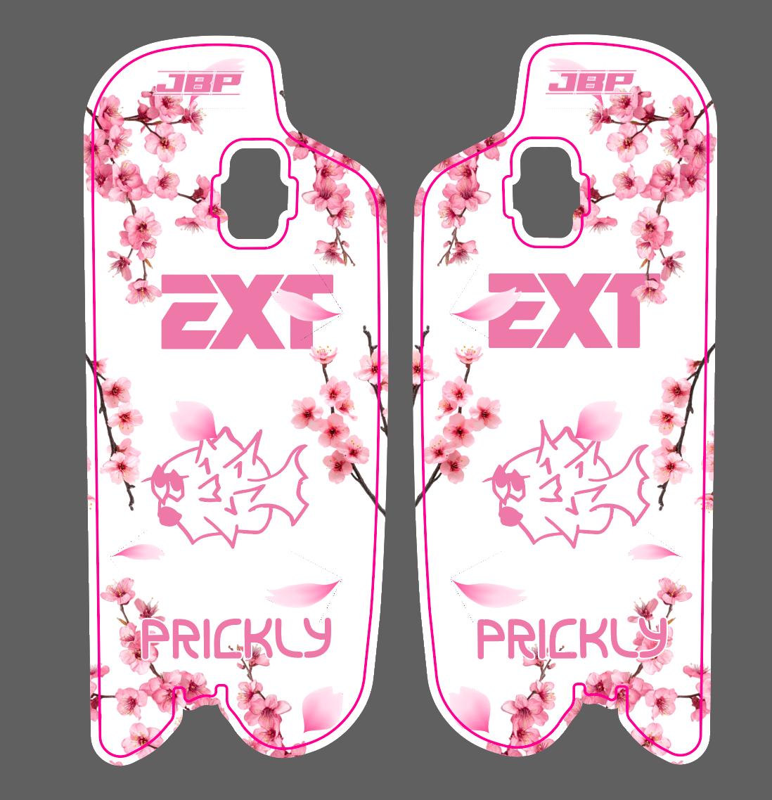 FastAce Cherry Blossom Fork Guard Decals