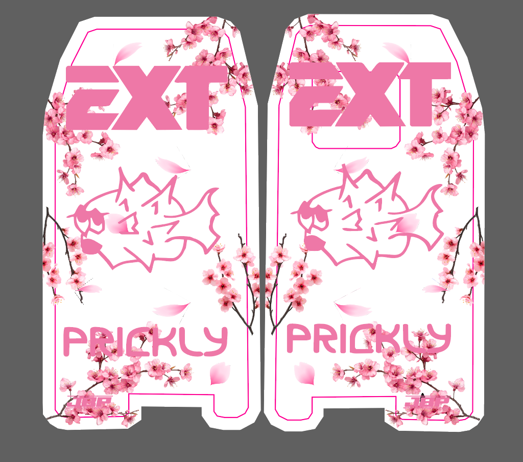 Ebox Cherry Blossom Fork Guard Decals