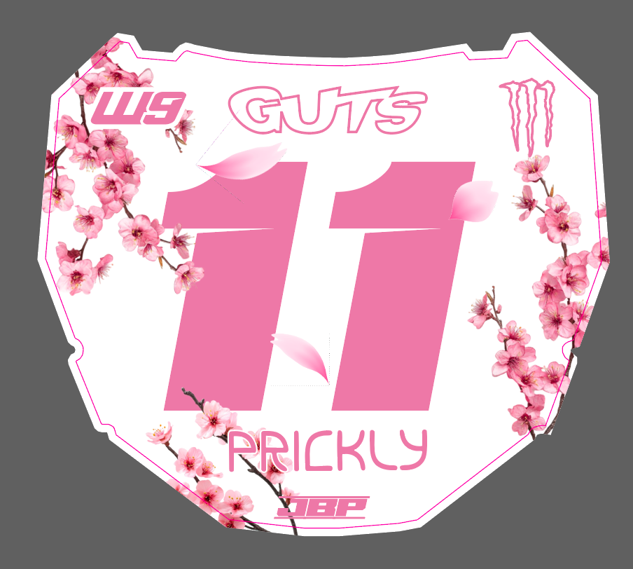 ODI Blossom Cherry Front Plate Decal