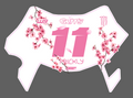 UltraBee Cherry Blossom Front Plate Decal