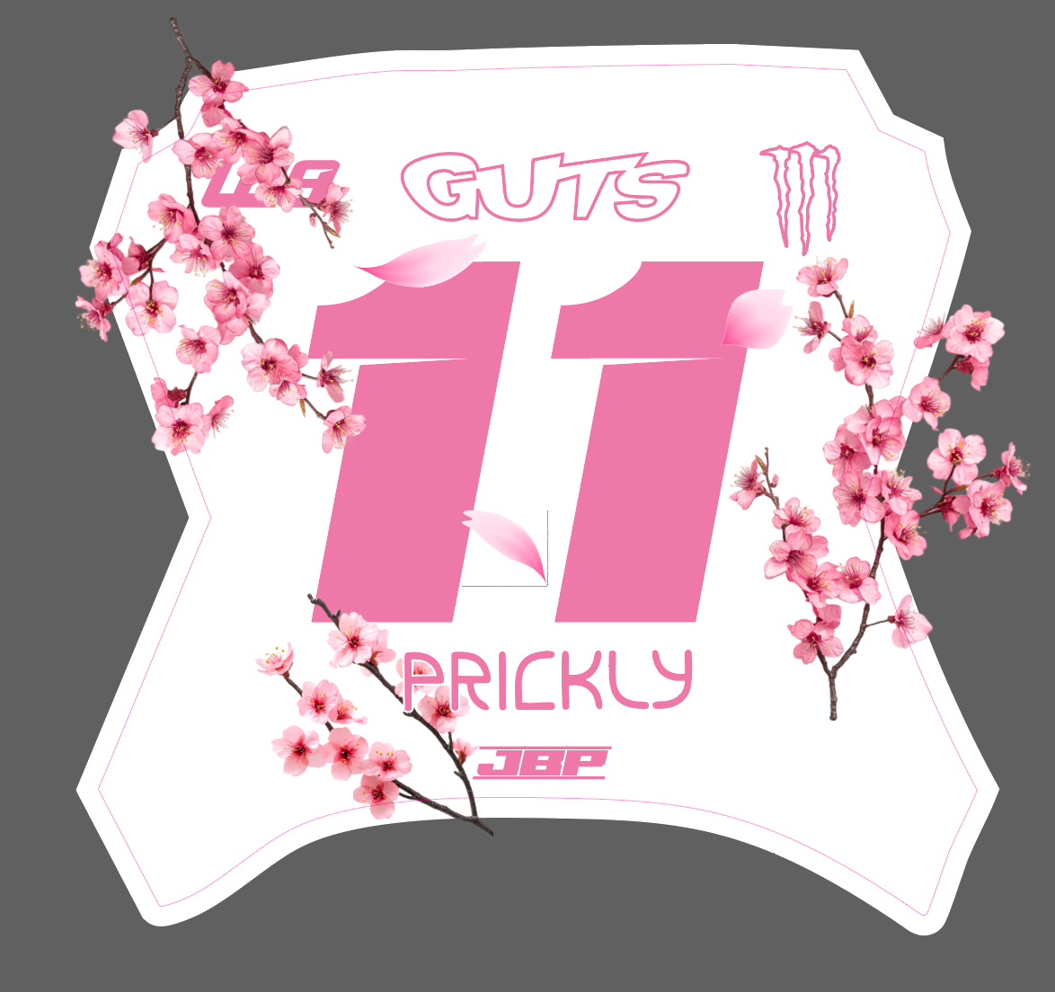 Yozma Cherry Blossom Front Plate Decal