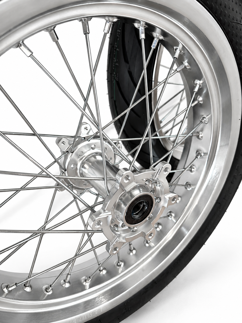 Surron Ultra Bee | Chrome Supermoto Wheel Kit | 17-Inch