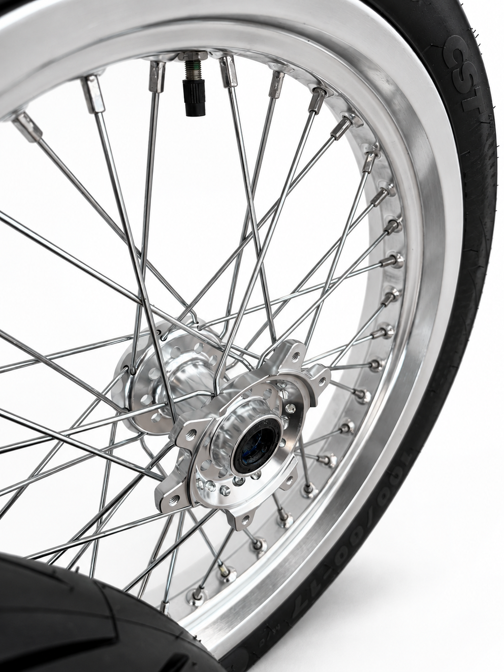 Surron Ultra Bee | Chrome Supermoto Wheel Kit | 17-Inch