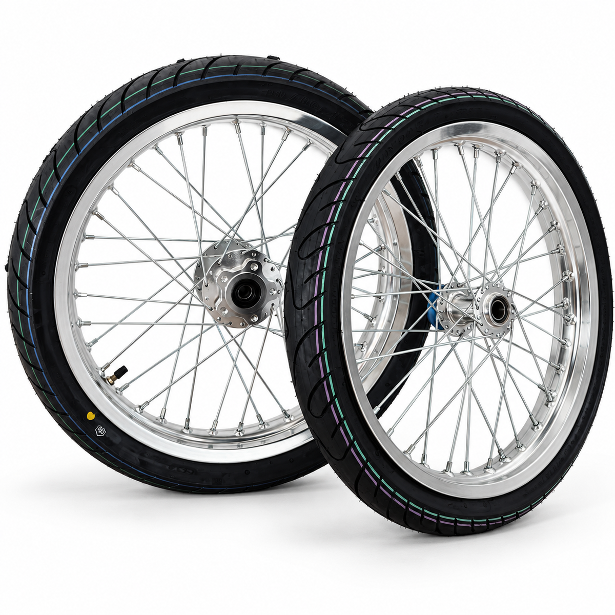 Surron Light Bee / E-Ride | CST Supermoto Wheel Kit | 17-Inch Chrome